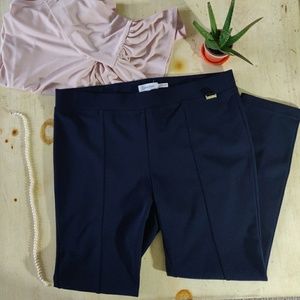 Calvin Klein dark blue seamed compression leggings